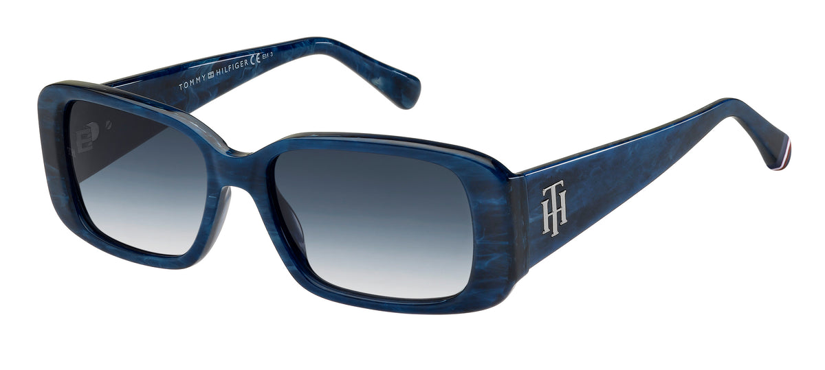 Tommy Hilfiger TH 1966/S Marble Blue/ Dk Blue Shaded