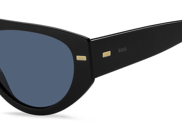 BOSS 1443/S Black/ Blue 56 / Plastic / Eco-Acetate