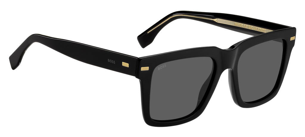 BOSS 1442/S Black/ Grey 53 / Plastic / Eco-Acetate