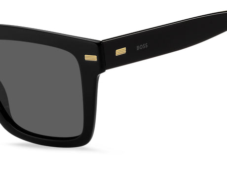 BOSS 1442/S Black/ Grey 53 / Plastic / Eco-Acetate