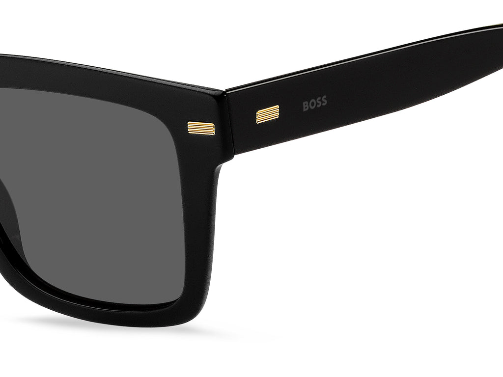 BOSS 1442/S Black/ Grey 53 / Plastic / Eco-Acetate