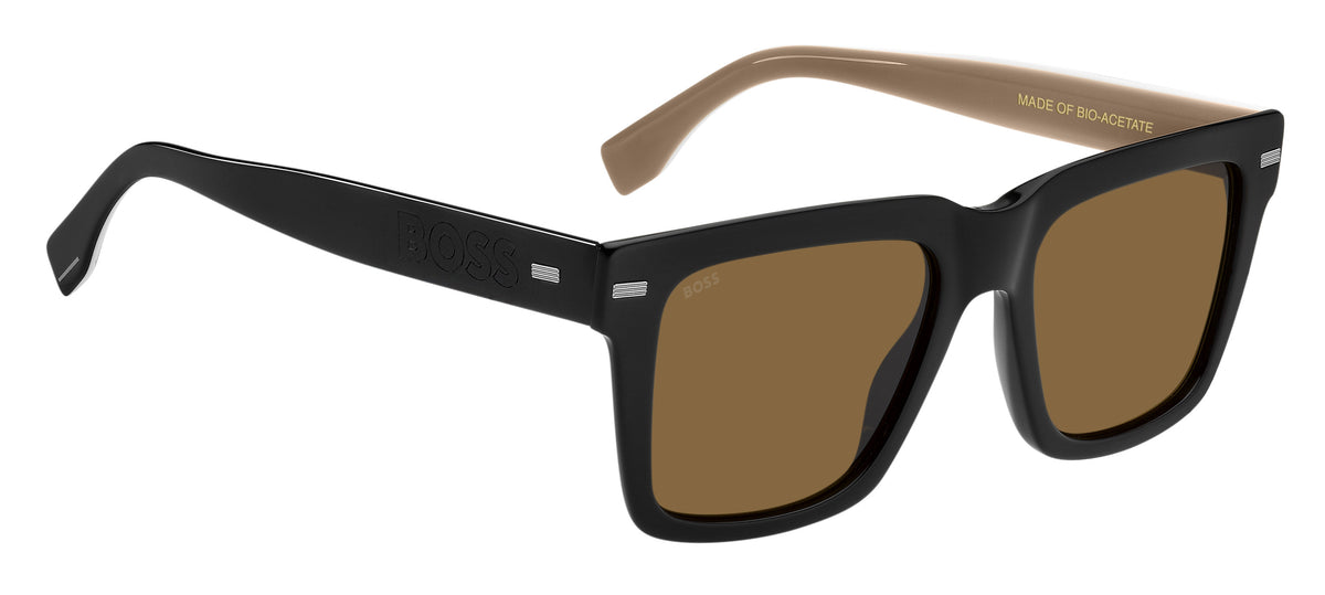 BOSS 1442/S Black Multicolor/ Brown