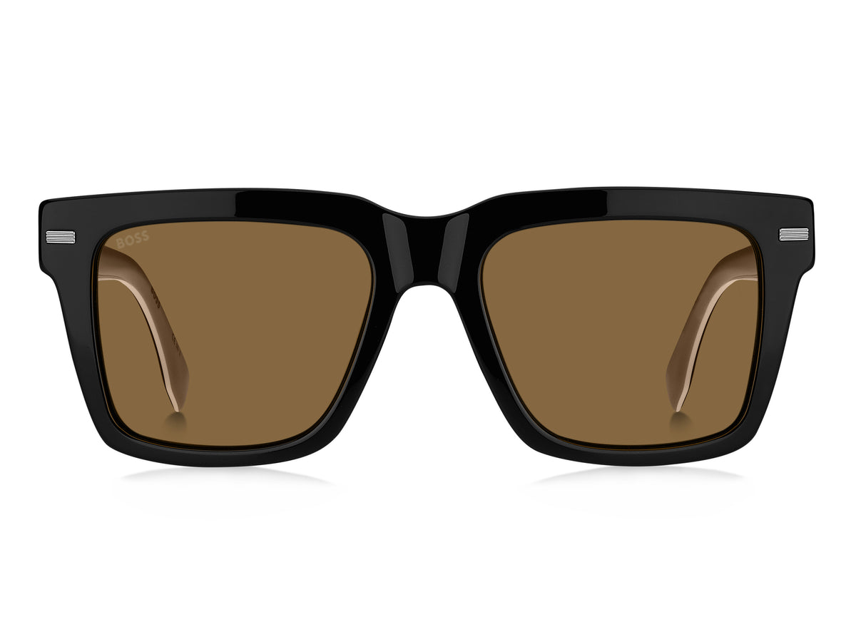 BOSS 1442/S Black Multicolor/ Brown