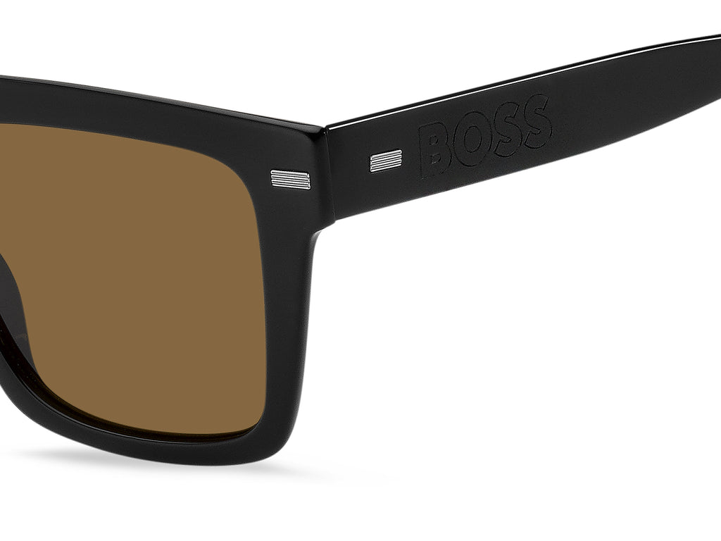 BOSS 1442/S Black Multicolor/ Brown