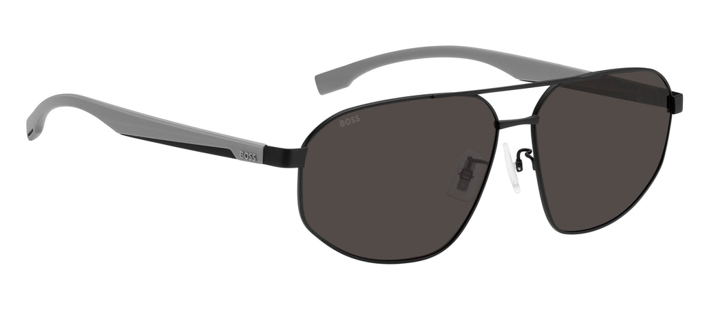 BOSS 1468/F/S Black/ Grey 63 / Plastic / Metal