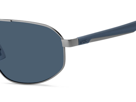 BOSS 1468/F/S Matte Ruthenium/ Blue 63 / Plastic / Metal