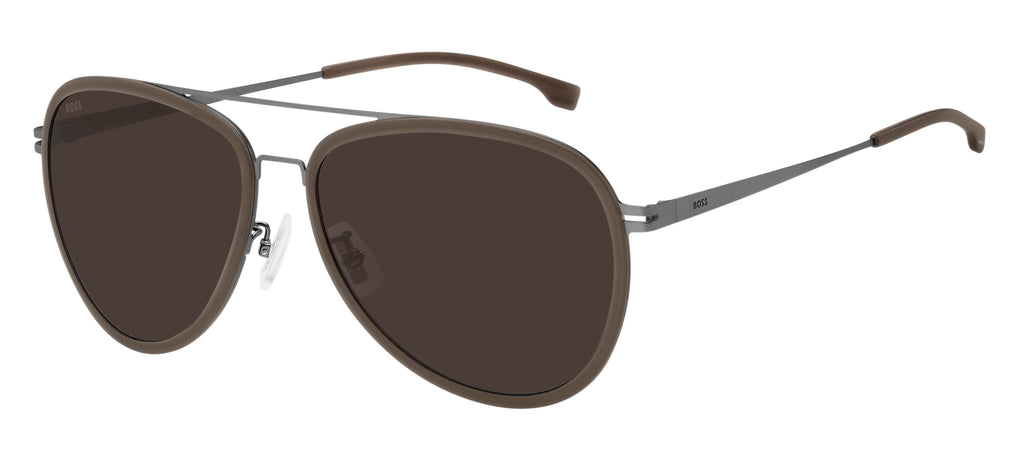 BOSS 1466/F/SK Matte Dark Ruthenium/ Brown