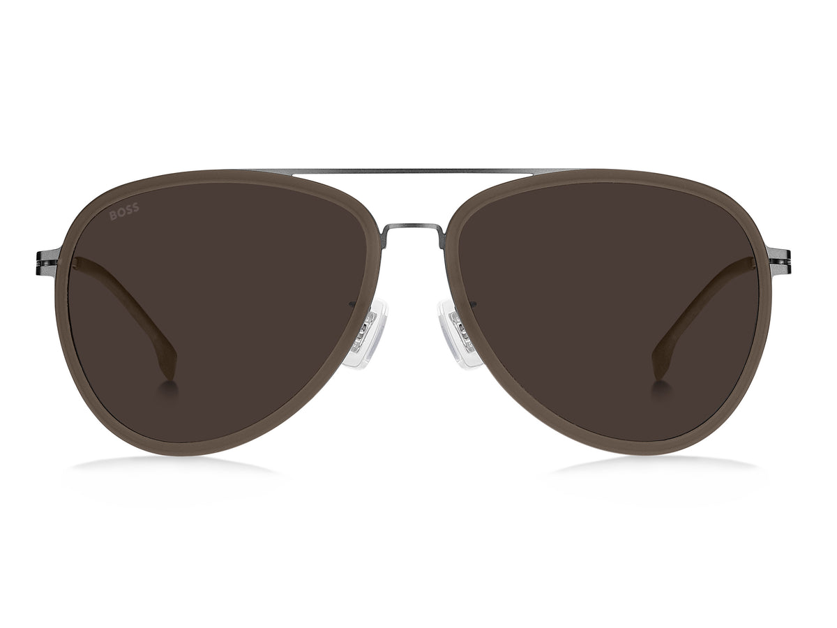 BOSS 1466/F/SK Matte Dark Ruthenium/ Brown