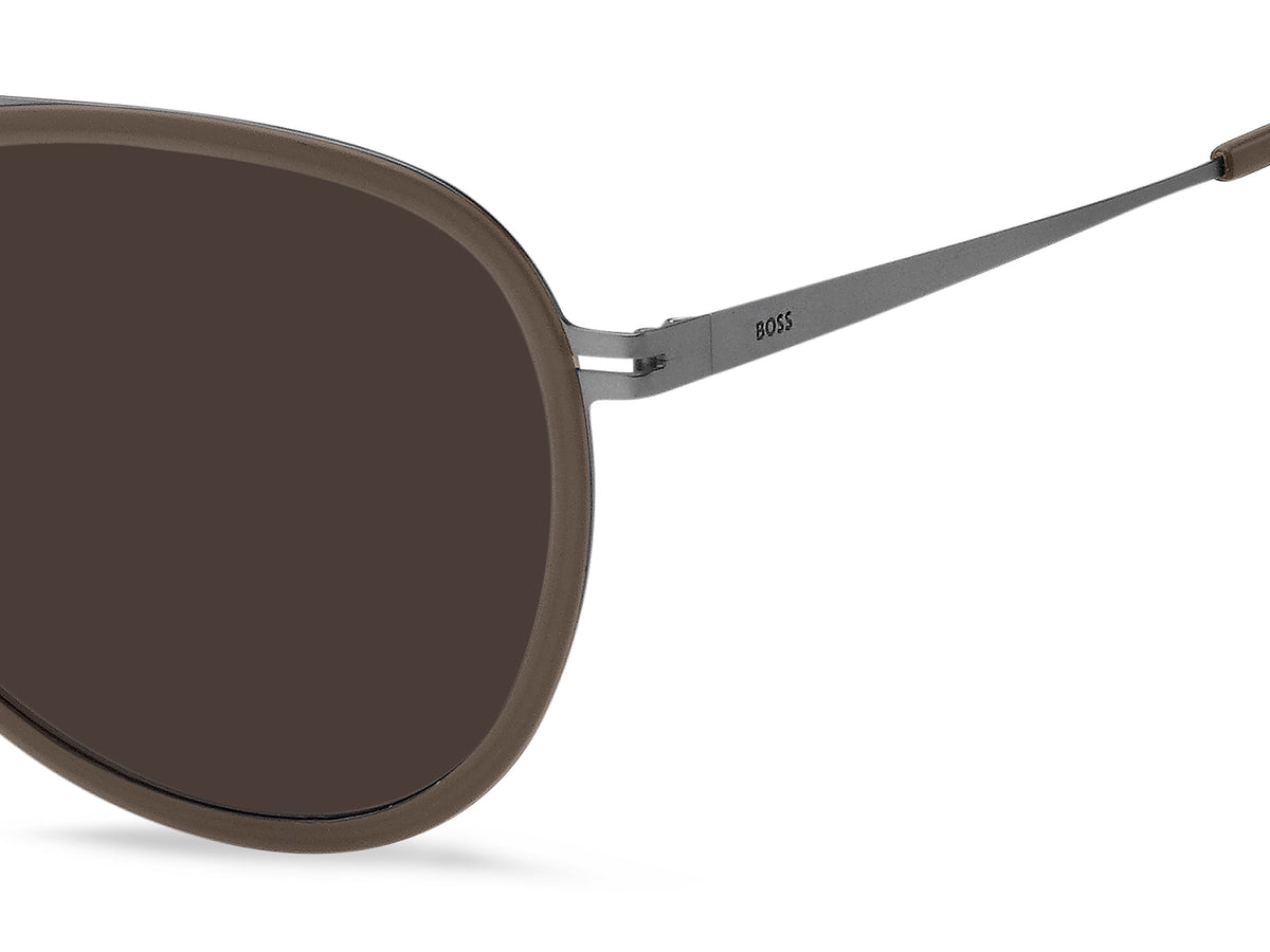 BOSS 1466/F/SK Matte Dark Ruthenium/ Brown