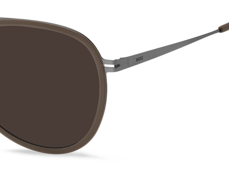 BOSS 1466/F/SK Matte Dark Ruthenium/ Brown