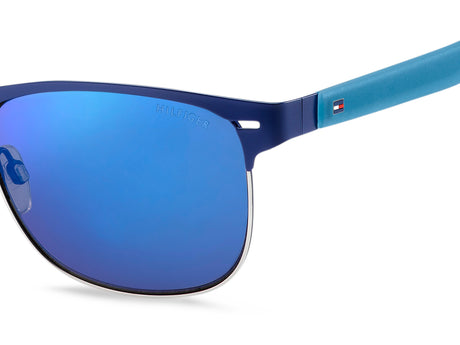 Tommy Hilfiger TH 1401/S Matt Blue Teal/ Blu Sky Mirror