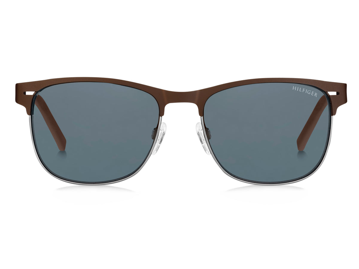 Tommy Hilfiger TH 1401/S Matt Brown Burgundy/ Grey