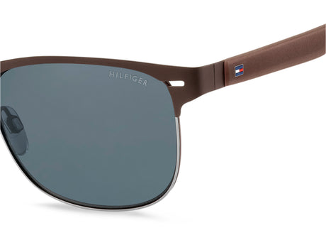 Tommy Hilfiger TH 1401/S Matt Brown Burgundy/ Grey