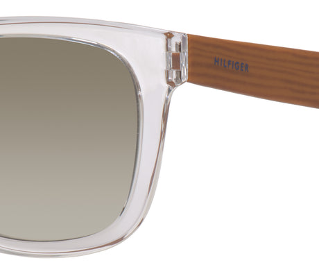 Tommy Hilfiger TH 1313/S Crystal Brown Wood/ Dk Green Shaded