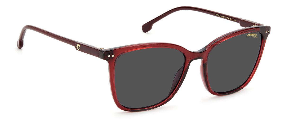 CARRERA 2036T/S-53-LHF BURGUNDY IR GREY