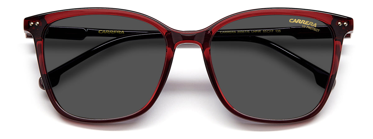 CARRERA 2036T/S-53-LHF BURGUNDY IR GREY