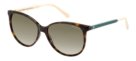 Tommy Hilfiger TH 1261/S Dark Havana Green Cream/ Brown Shaded