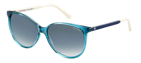 Tommy Hilfiger TH 1261/S Light Blue Ivory/ Red Multilayer Polarized Highcontr Oleo