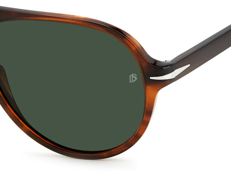 David Beckham DB 1091/S Brown Horn/ Green Lens