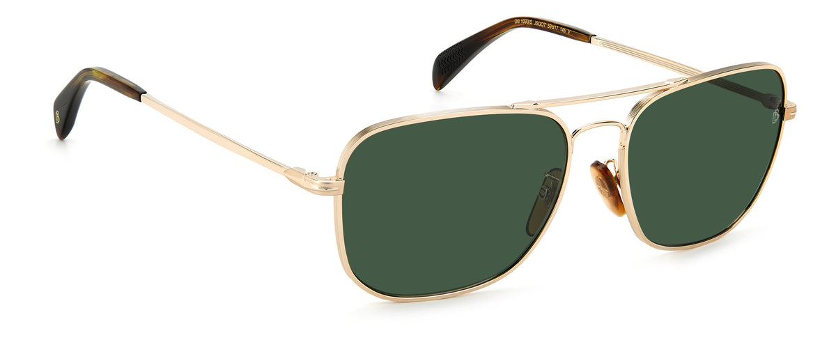 David Beckham DB 1093/S Gold/ Green Lens