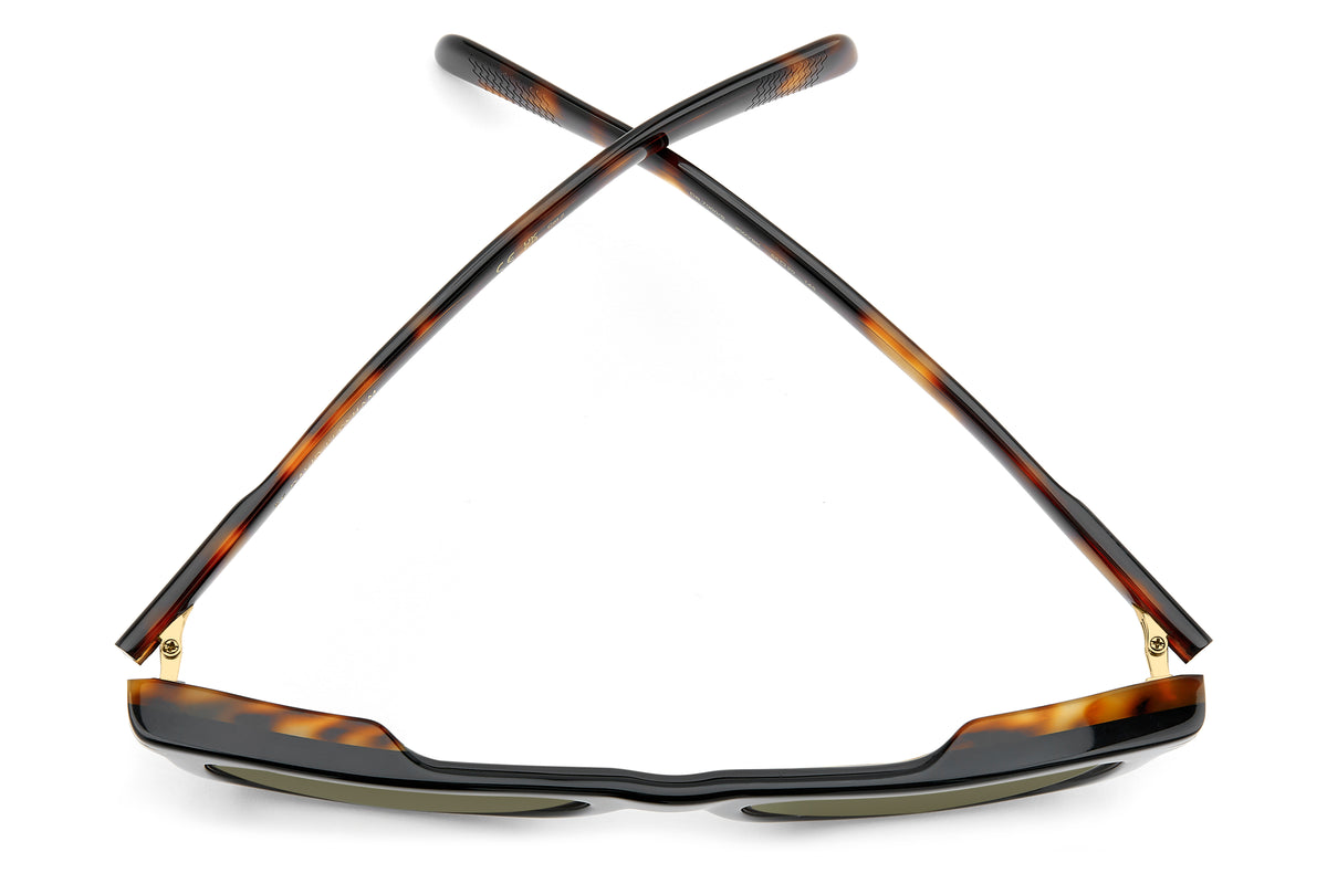 David Beckham DB 7000/S Black Havana Gold/ Green Shaded Lens