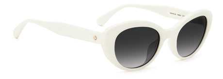 Kate Spade Crystal/S 205228 White/ Dark Grey Shaded 51 / Plastic / Eco-Acetate