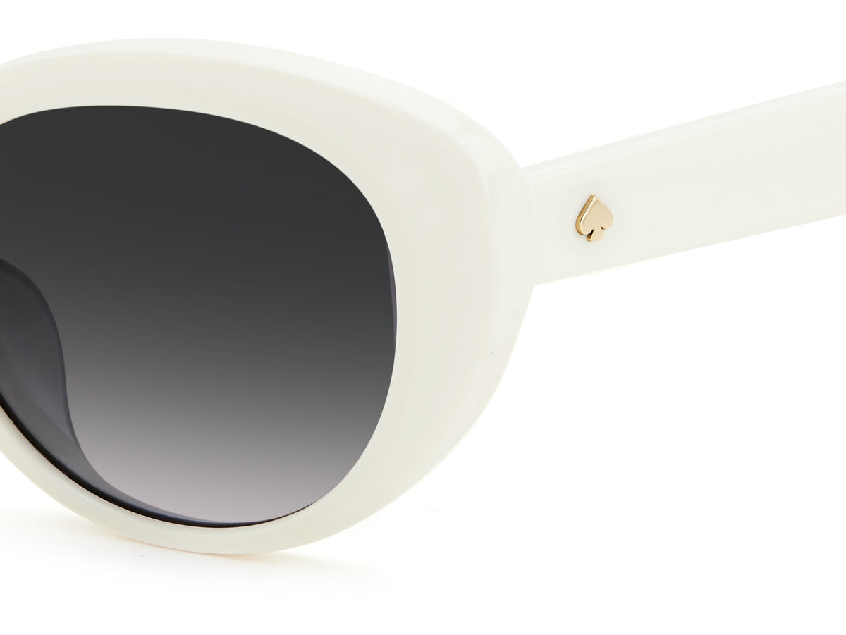 Kate Spade Crystal/S 205228 White/ Dark Grey Shaded 51 / Plastic / Eco-Acetate