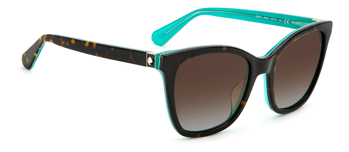 Kate Spade Desi/S 205230 Havana/ Brown Shaded Polarized