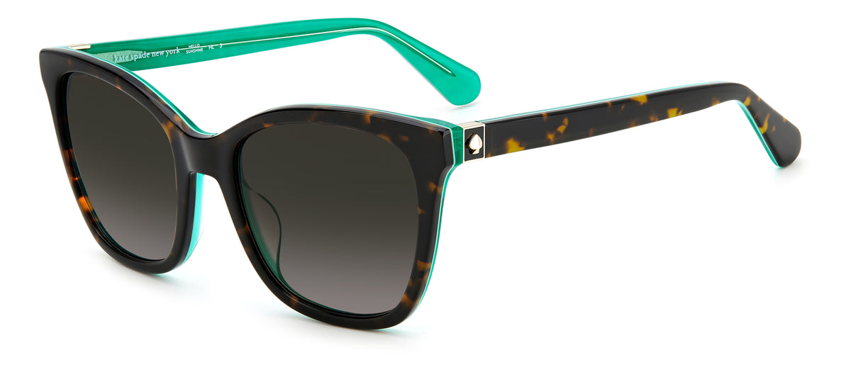 Kate Spade Desi/S 205230 Havana Green/ Brown Shaded 55 / Plastic / Acetate