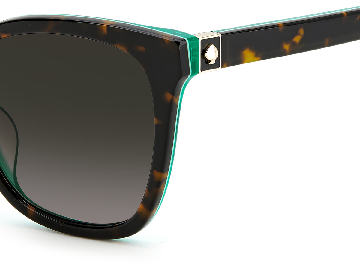 Kate Spade Desi/S 205230 Havana Green/ Brown Shaded 55 / Plastic / Acetate