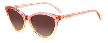 Kate Spade Adeline/G/S 205231 Pink Shaded Yellow/ Brown Shaded 55 / Plastic / Acetate