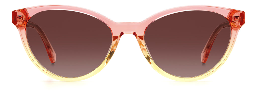 Kate Spade Adeline/G/S 205231 Pink Shaded Yellow/ Brown Shaded 55 / Plastic / Acetate