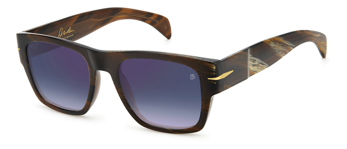 David Beckham DB 7000/S/B LE Brown Horn/ Blue Lens