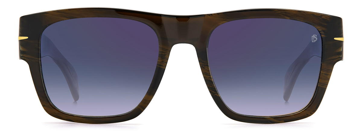 David Beckham DB 7000/S/B LE Brown Horn/ Blue Lens