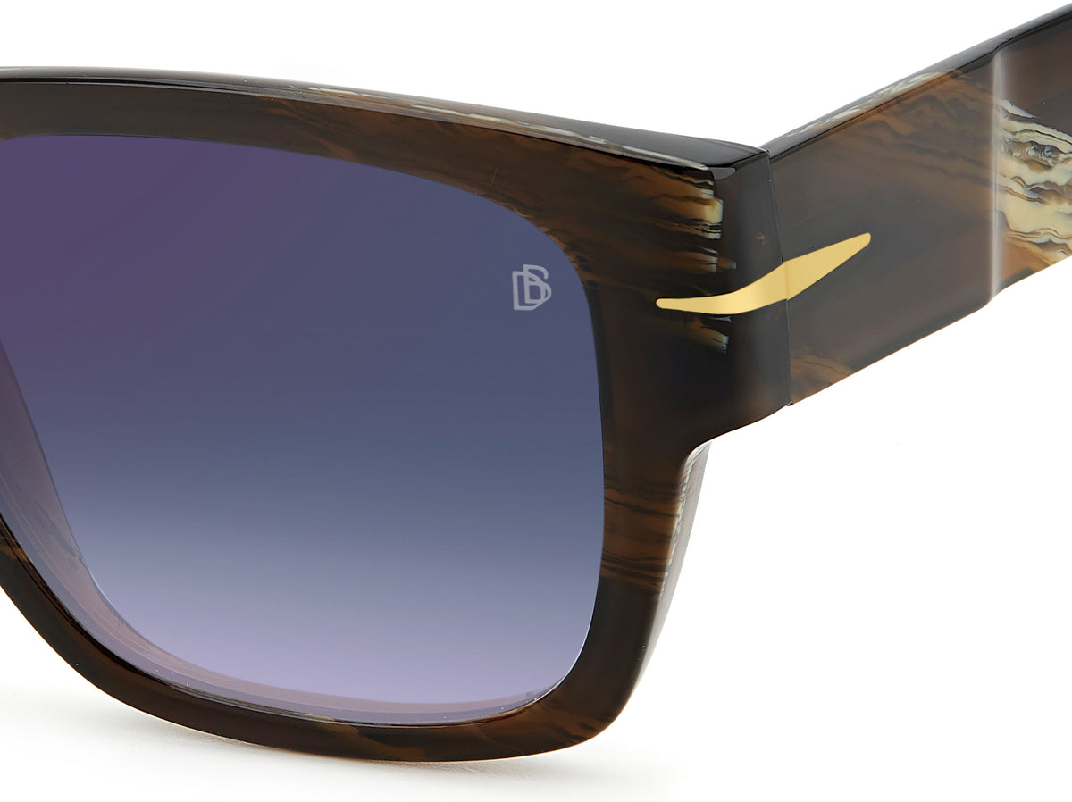 David Beckham DB 7000/S/B LE Brown Horn/ Blue Lens