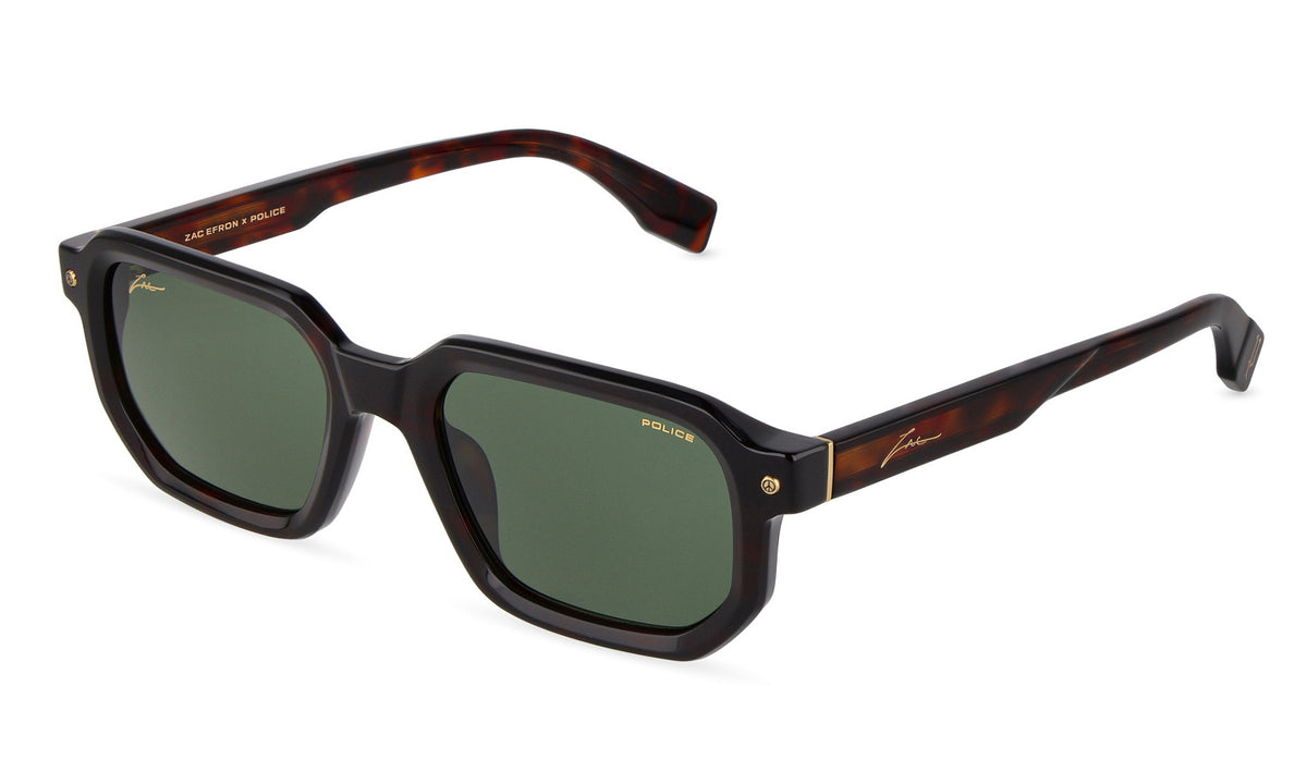 Police SPLU82530722 SHINY DARK HAVANA/ GREEN