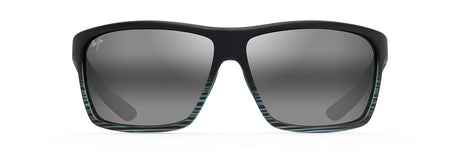 Maui Jim Alenuihaha 839-11D Grey Black Stripe  / Neutral Grey Polarised - Blue Star Eyewear