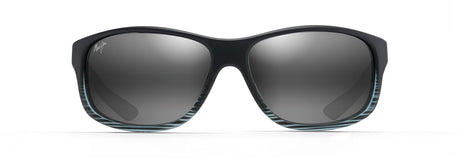 Maui Jim Kaiwi Channel 840-11D Grey Black Stripe  / Neutral Grey Polarised - Blue Star Eyewear