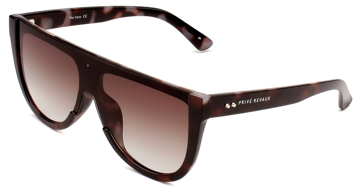 Prive Rivaux  The Coco/S-99-2QC Black Grey Horn/ Dark Grey Shaded