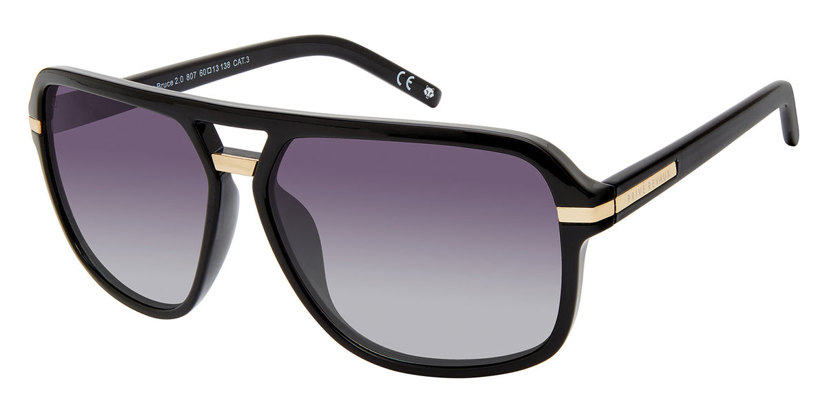 Prive Rivaux  The Bruce/S 2.0-60-807 Black/ Grey Shaded Polarized