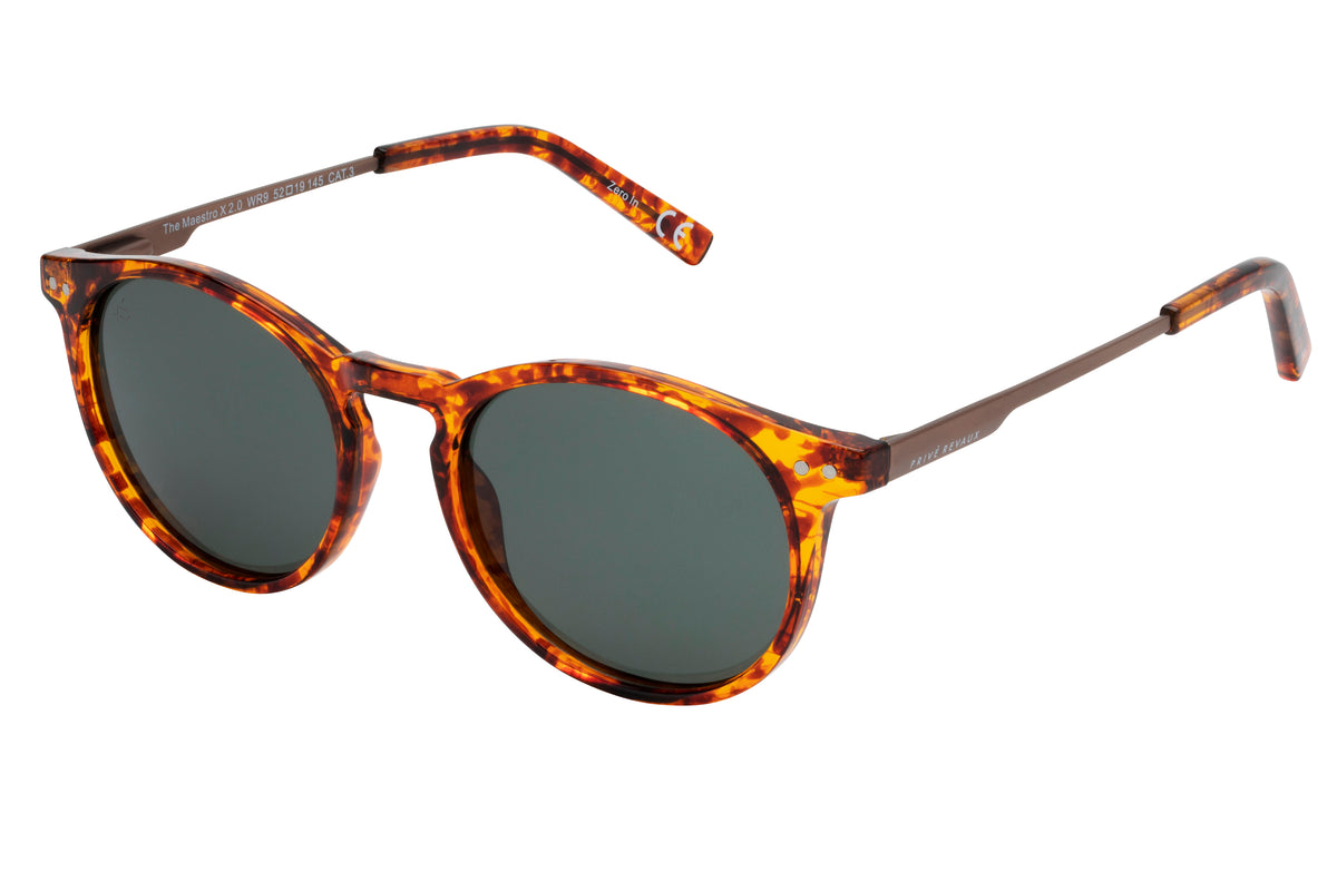 Prive Rivaux  Maestro Mx/S-52-C9B Havana Honey/ Green Polarized