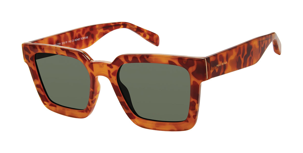 Prive Rivaux  Vice City/S-52-NVK Yellow Pattern Brown/ Green Polarized