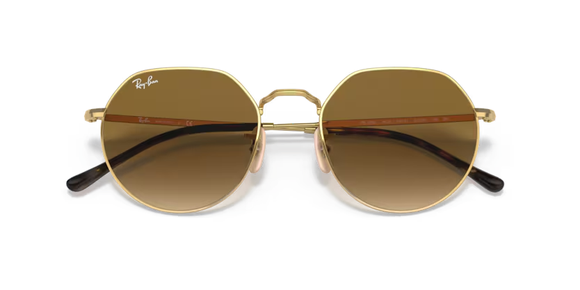 Ray-Ban Jack 0RB3565001/5155 Arista Gold/ Brown - Blue Star Eyewear
