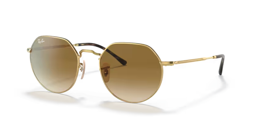 Ray-Ban Jack 0RB3565001/5155 Arista Gold/ Brown - Blue Star Eyewear