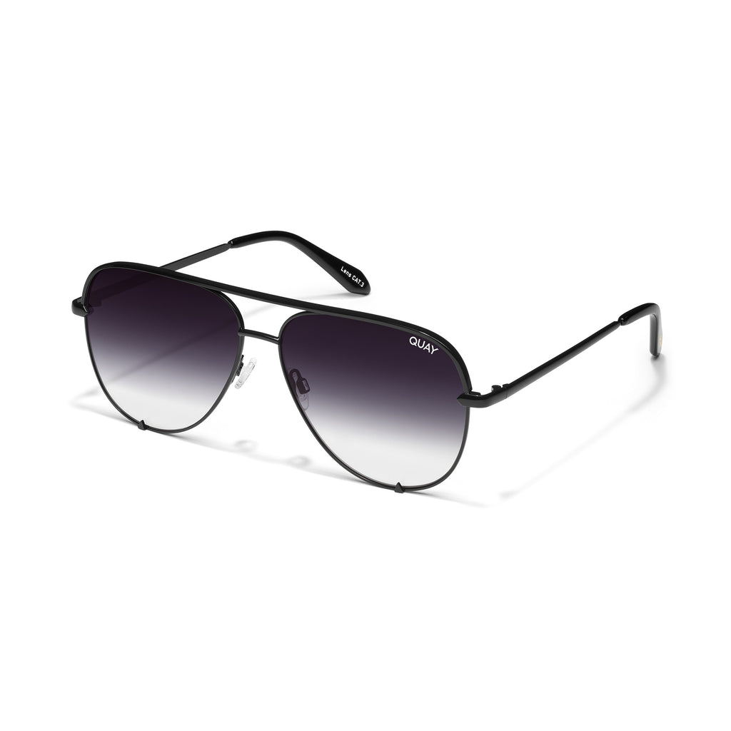 Quay High Key QC-000142 Black / Smoke Fade Lens