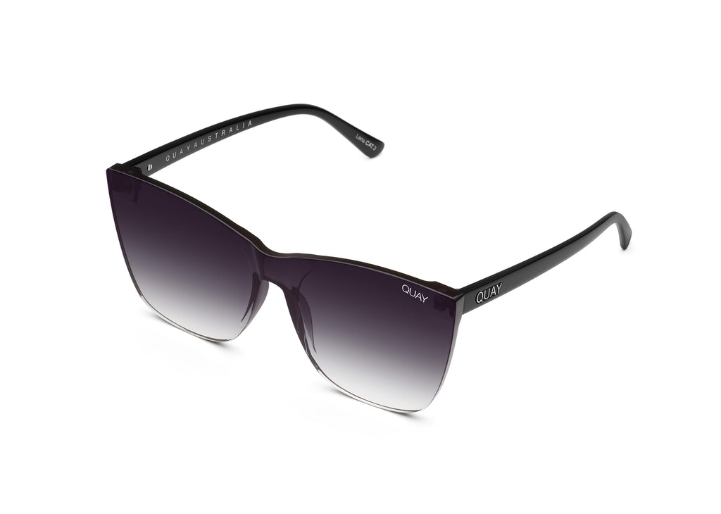 Quay Come Thru QW-000609 Black / Black Fade Lens