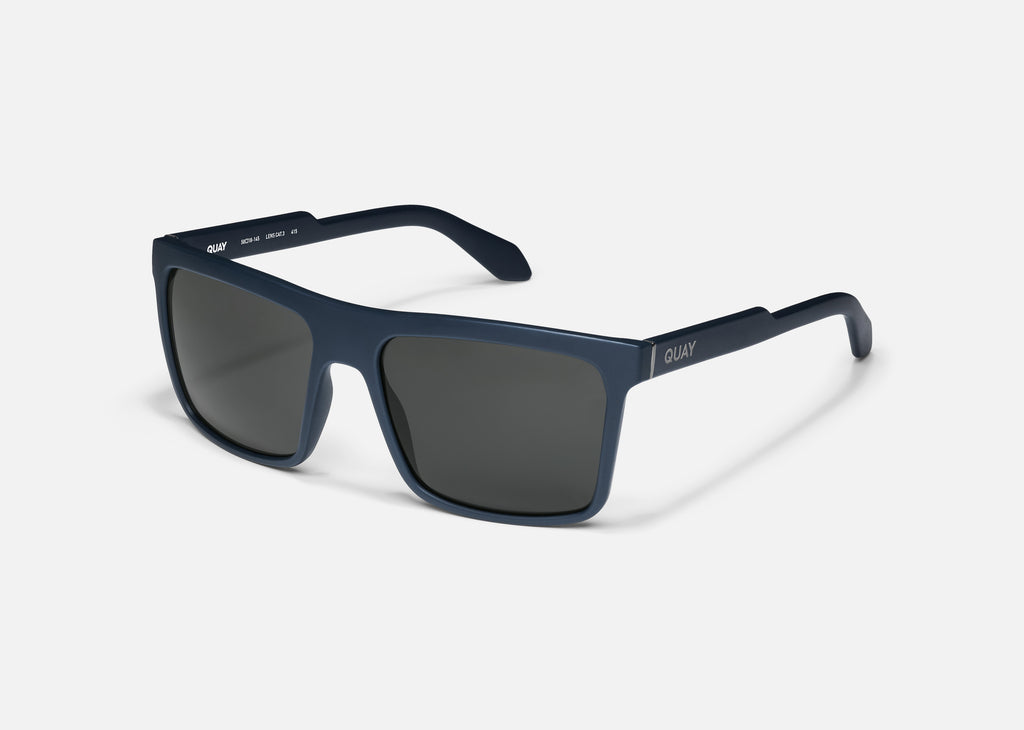 Quay Let It Run QM-000314 Matte Black / Navy Mirror