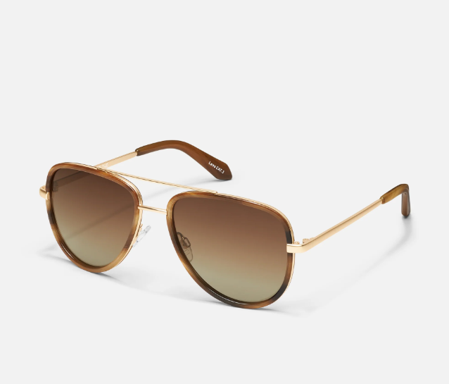 Quay All In Mini NO-NS-1627 Tort Gold/Brown Polarized