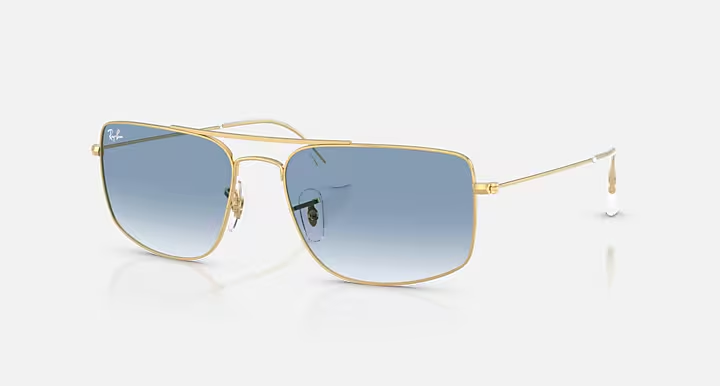 Ray-Ban 0RB37790013F59 Arista Gold/ Clear Gradient Blue