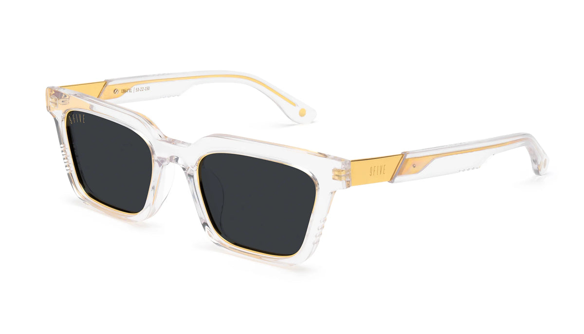 9FEM4-CRY, EM4 - Crystal and 24K gold - Blue Star Eyewear